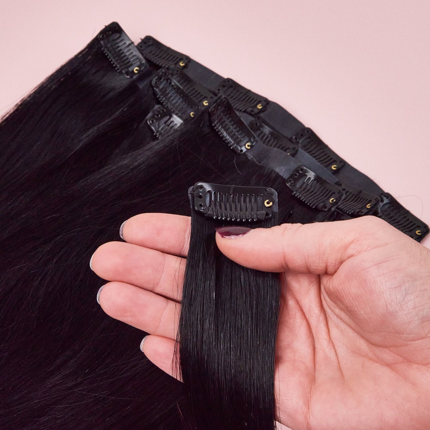 clip in human hair extensions seamless luxe 1