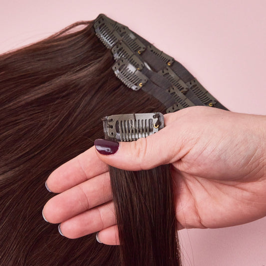 clip in human hair extensions seamless luxe 3