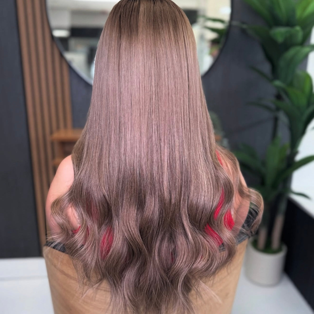 clip in human hair extensions seamless luxe M4/27 fitted and styled