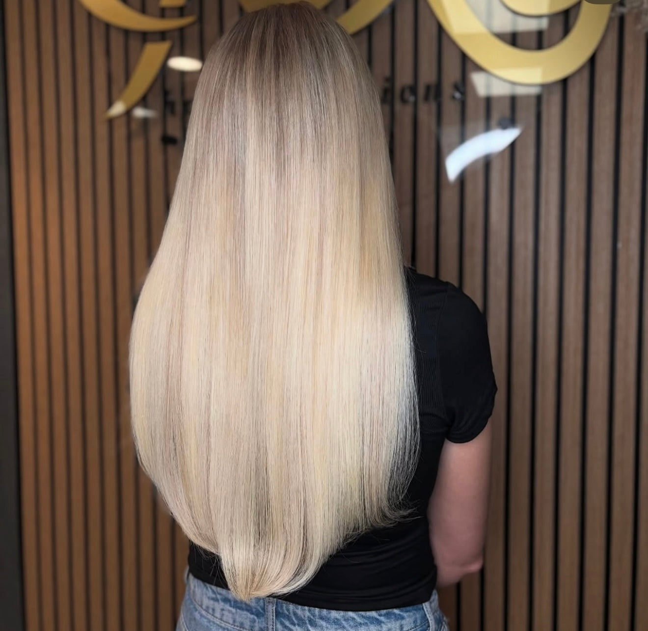 clip in human hair extensions seamless luxe 60+P18/60 fitted and styled