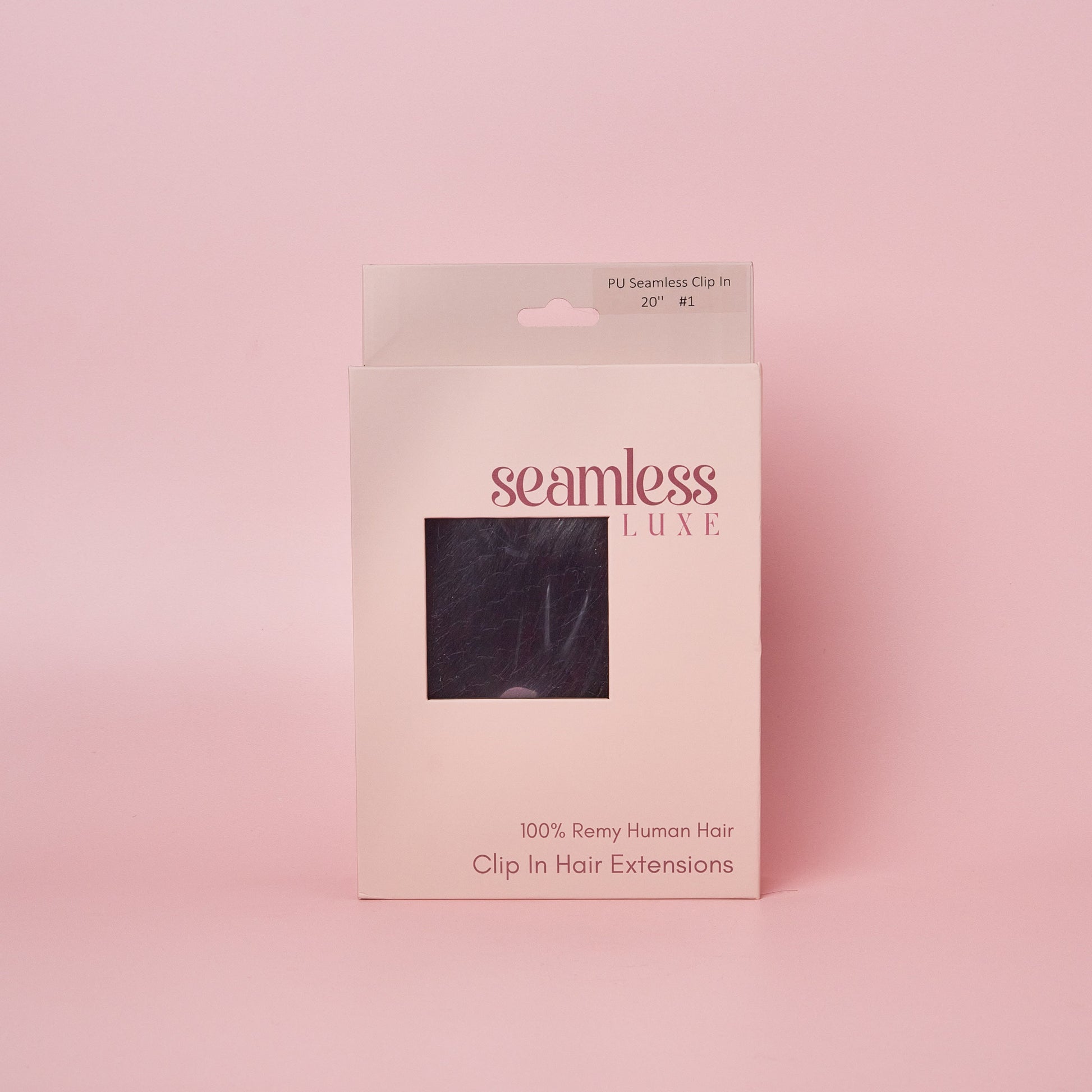clip in human hair extensions seamless luxe 1 box